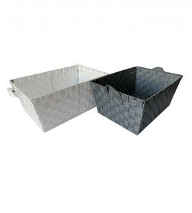 Hand Woven PP Storage Basket  JF51651
