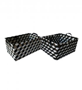 Hand Woven PP Storage Basket JF51639-51640