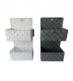 Hand Woven PP Storage Basket JF51645-1-2