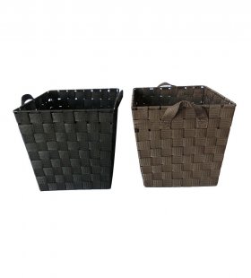 Hand Woven PP Storage Basket JF51647