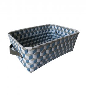 Hand Woven PP Storage Basket  JF51659