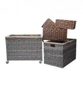 Hand Woven PP Storage Basket JF51742