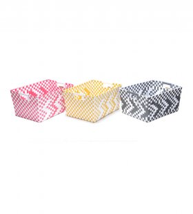 Hand Woven PP Storage Basket JF51717-1-2-3