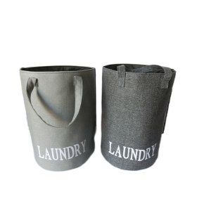 Canvas Laundry Hamper JF42919-1,-2